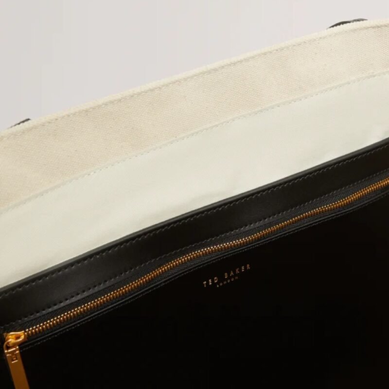 LAURINE Canvas Webbing Detail Large Shopper