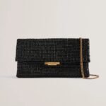 KRISTN Crystal Long Fold Over Crossbody Bag