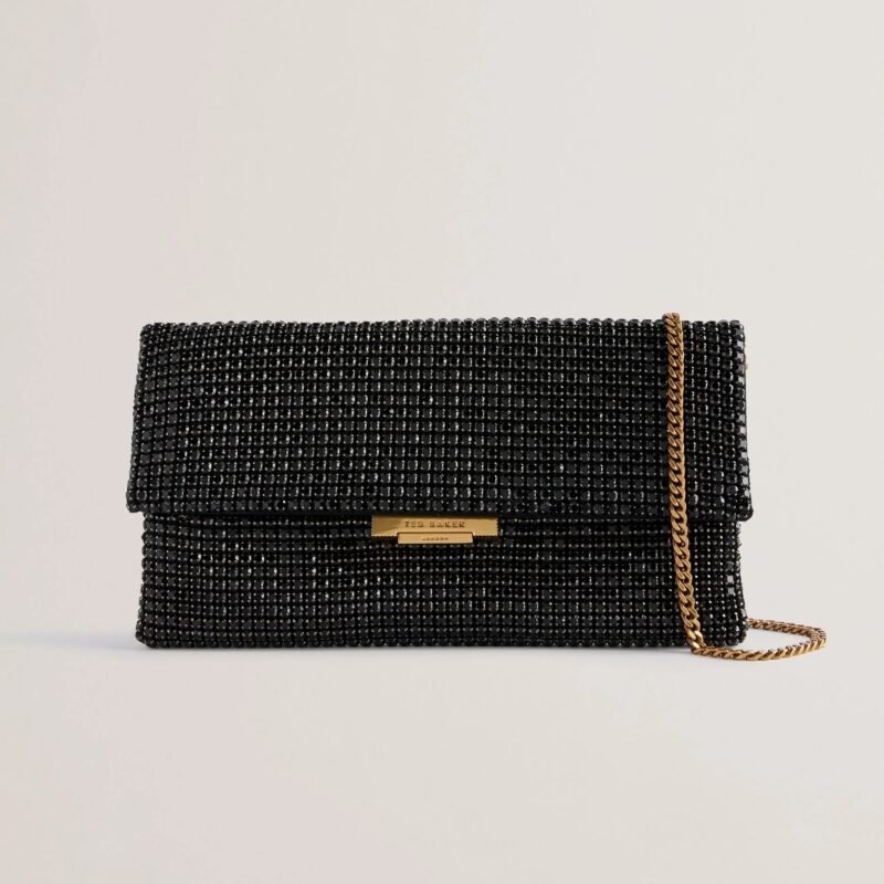 KRISTN Crystal Long Fold Over Crossbody Bag