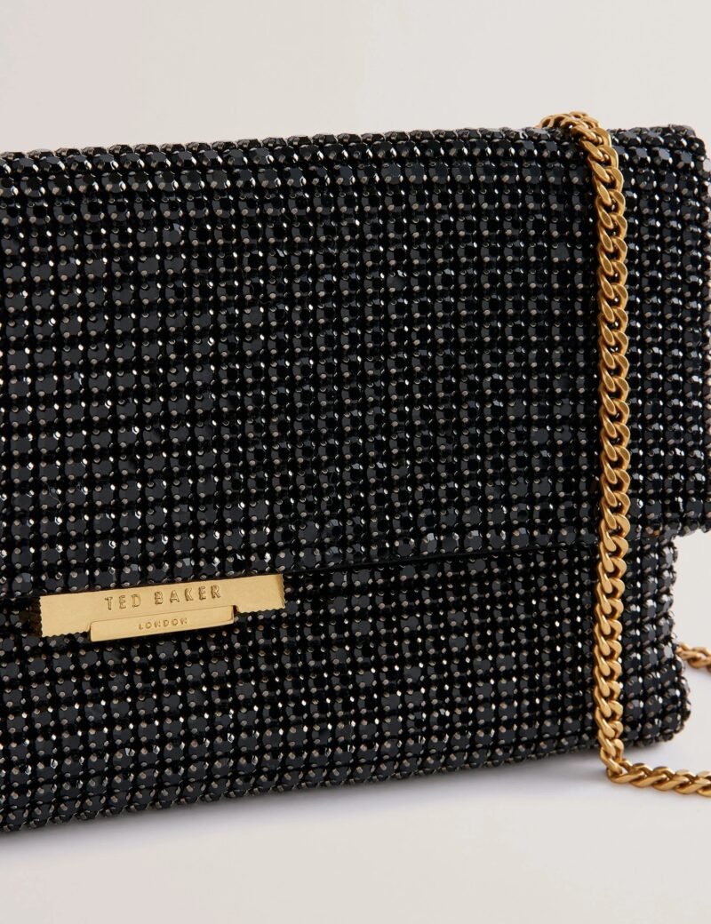 KRISTN Crystal Long Fold Over Crossbody Bag