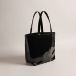 NIKICON Small Knot Bow Vinyl Icon Tote Bag