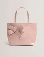 NIKICON Small Knot Bow Vinyl Icon Tote Bag