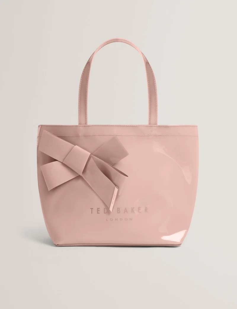 NIKICON Small Knot Bow Vinyl Icon Tote Bag
