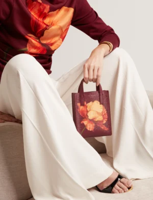 SHILEE Printed Flower Mini Icon Bag