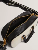 LAURALY Elongated Canvas Boxy Top Handle Bag