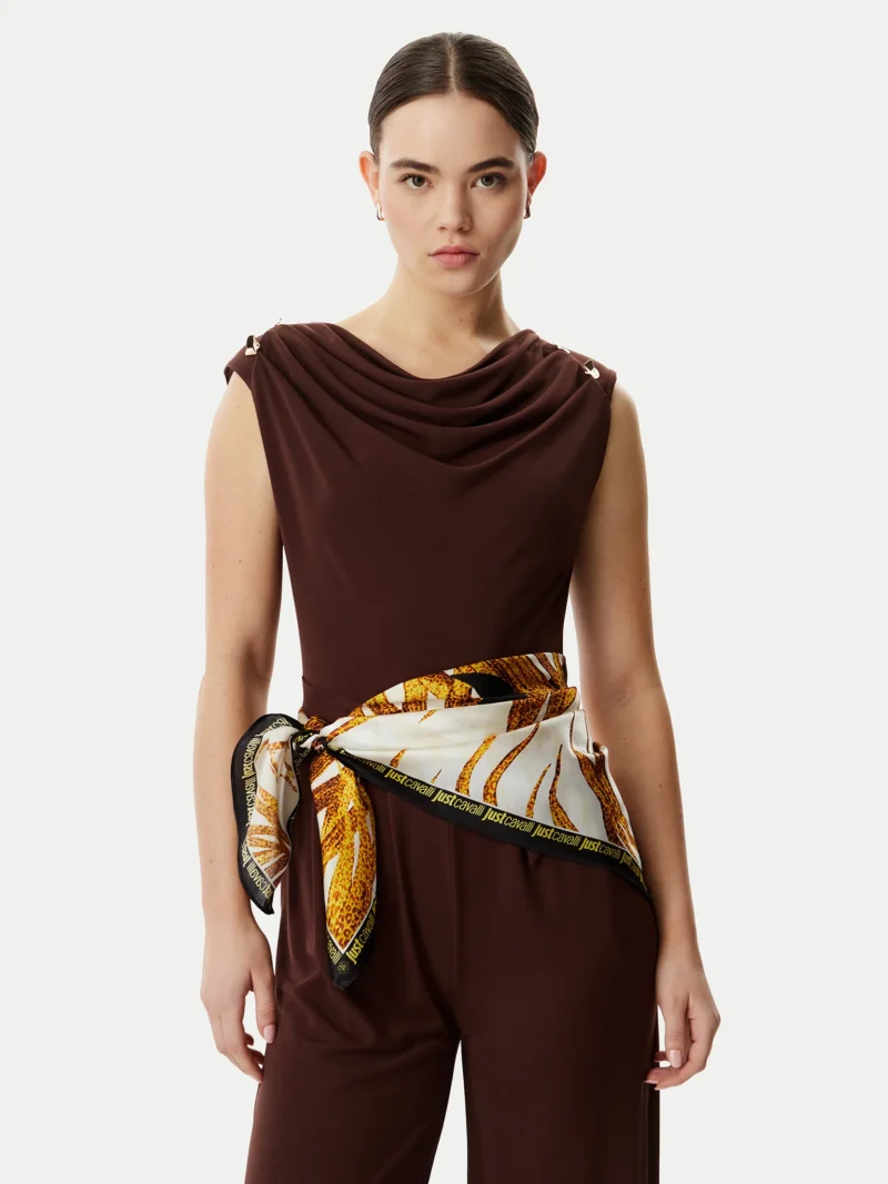 Silk foulard print