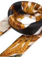 Silk foulard print