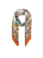 Silk foulard print