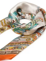 Silk foulard print