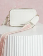 LUCEELE Webbing Leather Crossbody Bag
