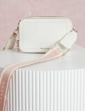 LUCEELE Webbing Leather Crossbody Bag