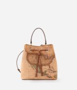 Geo Classic bucket bag with drawstring