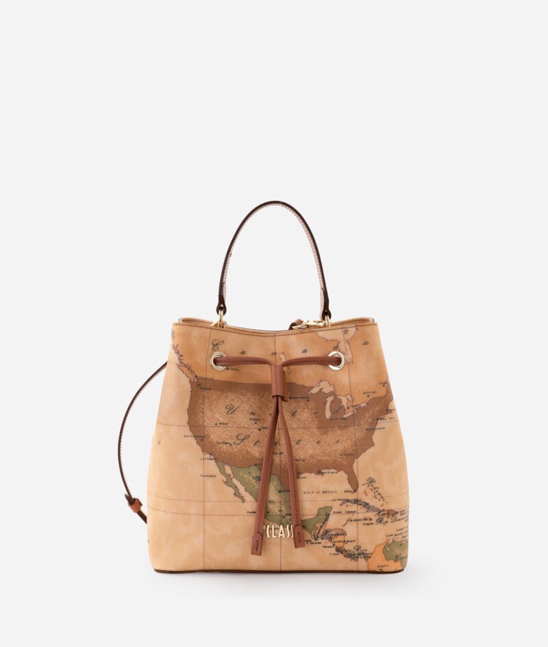 Geo Classic bucket bag with drawstring