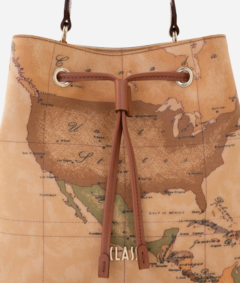 Geo Classic bucket bag with drawstring