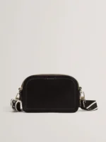 LUCEELE Webbing Leather Crossbody Bag