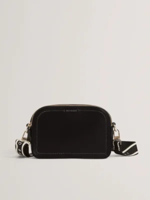 LUCEELE Webbing Leather Crossbody Bag