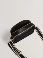 LUCEELE Webbing Leather Crossbody Bag