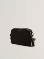 LUCEELE Webbing Leather Crossbody Bag