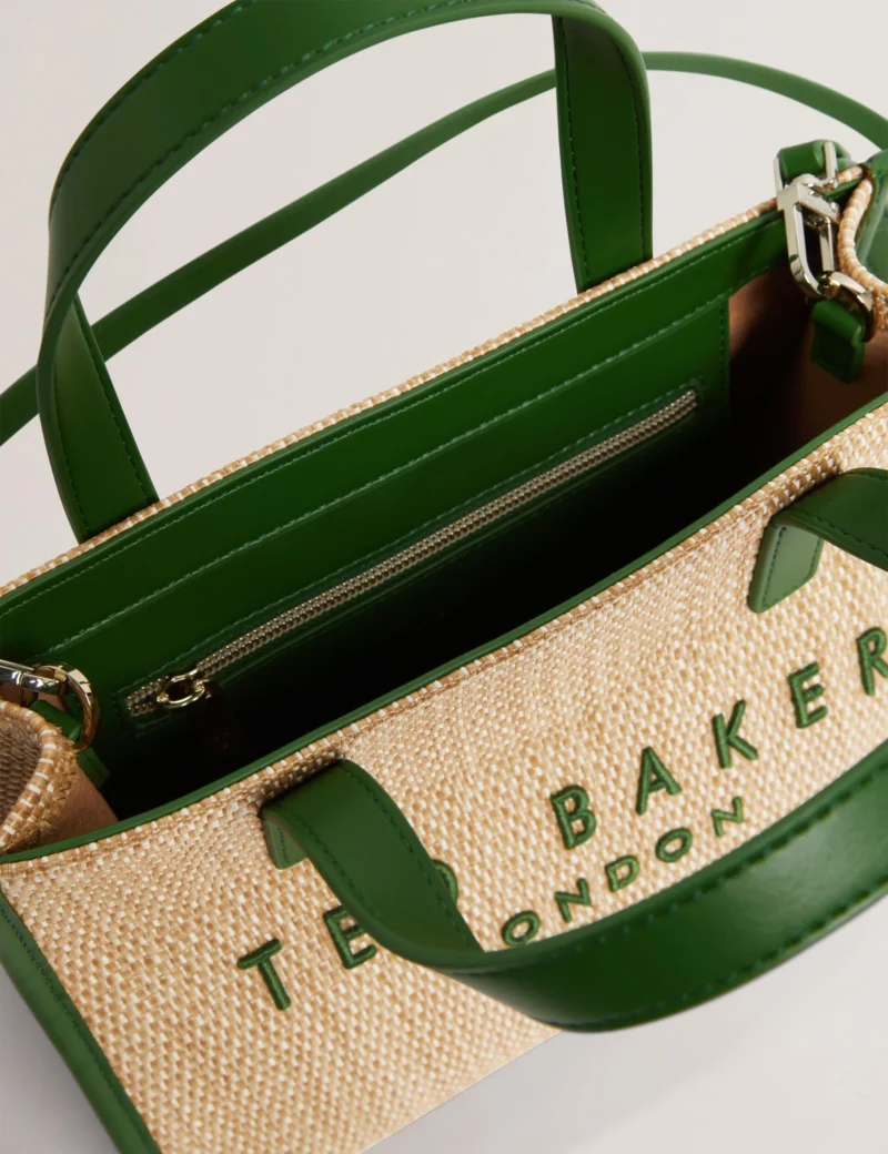 PAOLINA Faux Raffia Small Icon Bag