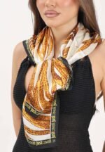 Silk foulard print