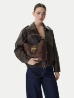 Iconic snakes braided Hobo bag