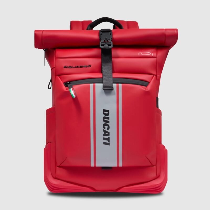 Roll top backpack for laptop "Piquadro x Ducati"
