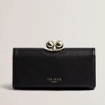 ROOSALI Rose Clasp Leather Large Bifold Purse