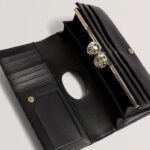 ROOSALI Rose Clasp Leather Large Bifold Purse