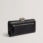 ROOSALI Rose Clasp Leather Large Bifold Purse