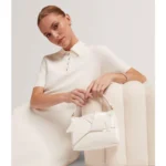 SSANSA Knot Bow Mini Top Handle Bag