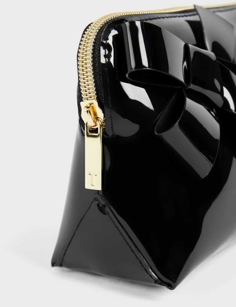 NICOLAI Knot Bow Vinyl Makeup Bag