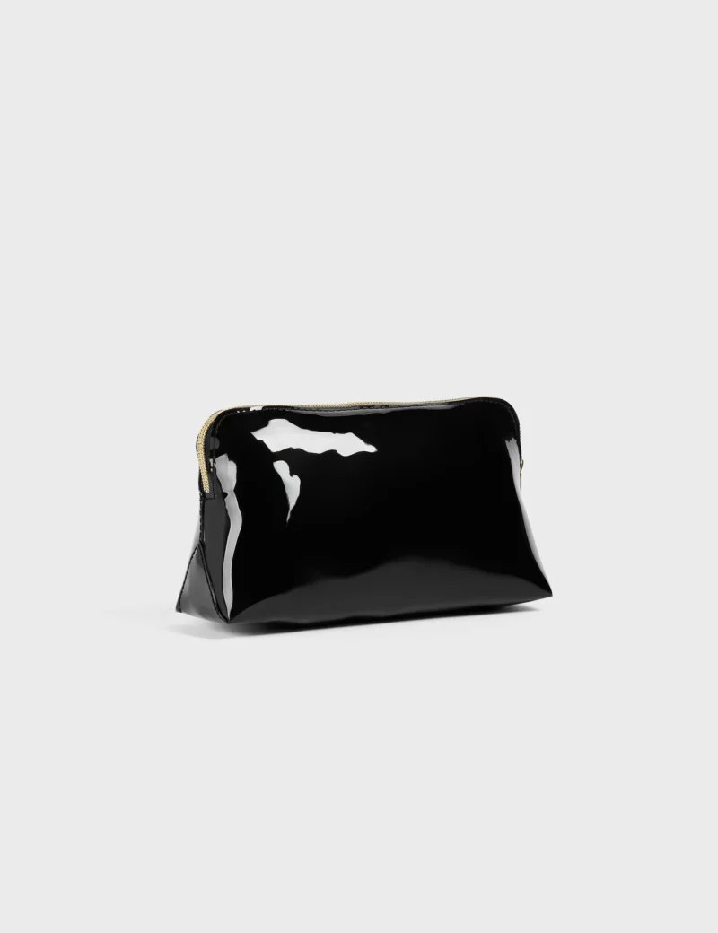 NICOLAI Knot Bow Vinyl Makeup Bag
