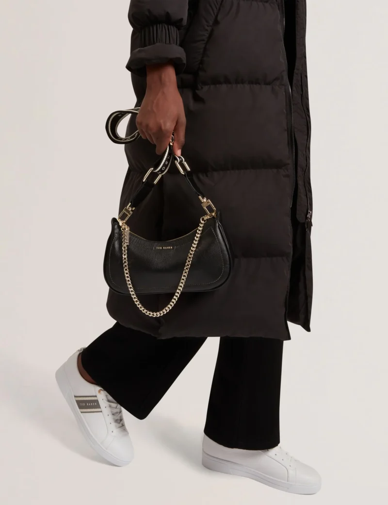 LAARNA Webbing Small Leather Shoulder Bag