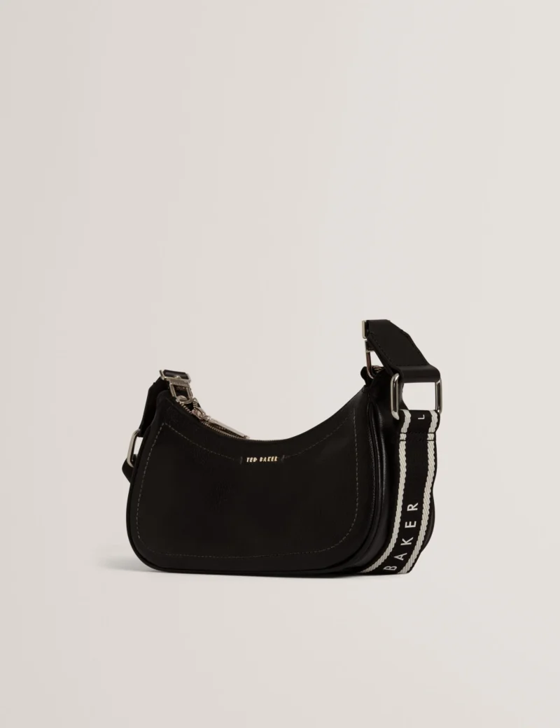 LAARNA Webbing Small Leather Shoulder Bag