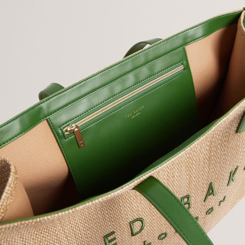 PALLMER Faux Raffia Large Icon Bag