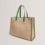 PALLMER Faux Raffia Large Icon Bag