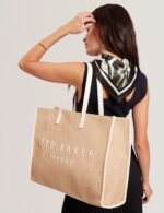 PALLMER Faux Raffia Large Icon Bag