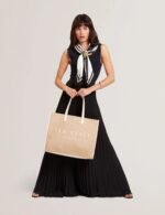 PALLMER Faux Raffia Large Icon Bag