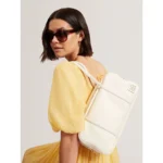 AMYLEE Double Zip Leather Bowler Bag