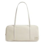 AMYLEE Double Zip Leather Bowler Bag