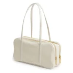 AMYLEE Double Zip Leather Bowler Bag