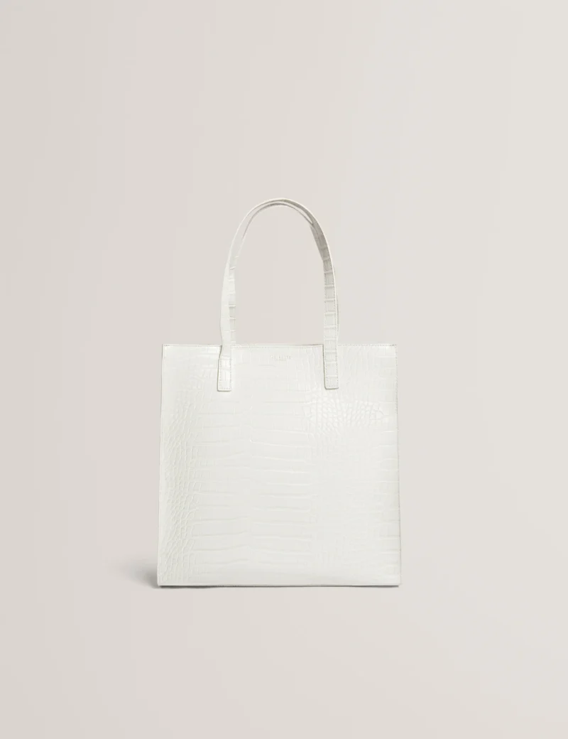 WENELLA Croc Effect Large Icon Bag