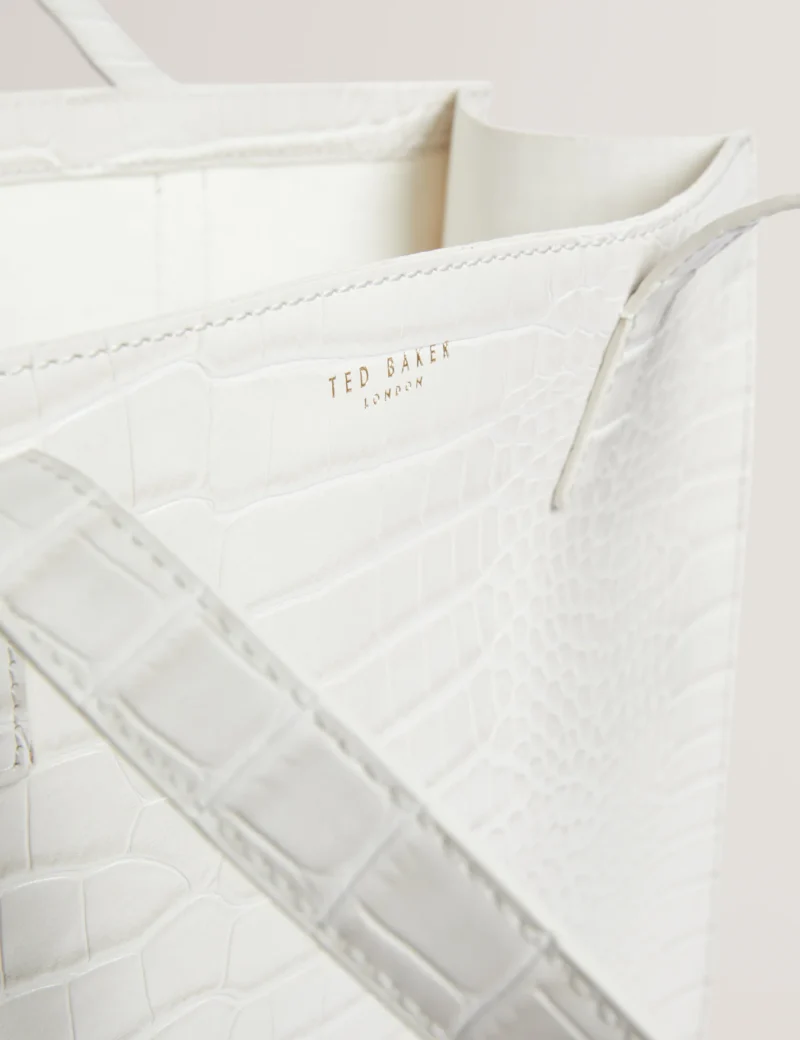 WENELLA Croc Effect Large Icon Bag