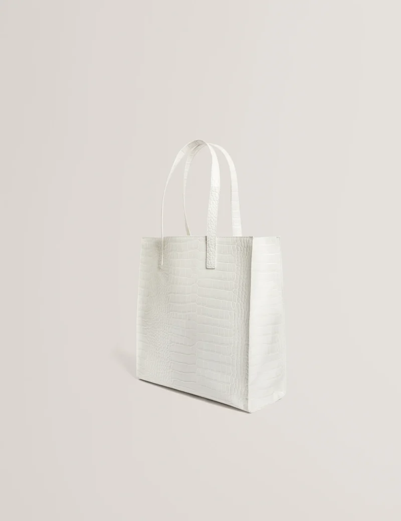 WENELLA Croc Effect Large Icon Bag