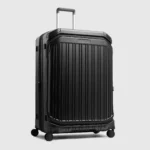 Large 4 wheel suitcase with dual opening