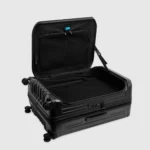 Large 4 wheel suitcase with dual opening