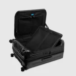 Large 4 wheel suitcase with dual opening