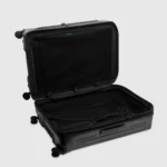 Large 4 wheel suitcase with dual opening