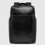 Blue Square leather backpack with RFID 15,6"