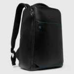 Blue Square leather backpack with RFID 15,6"